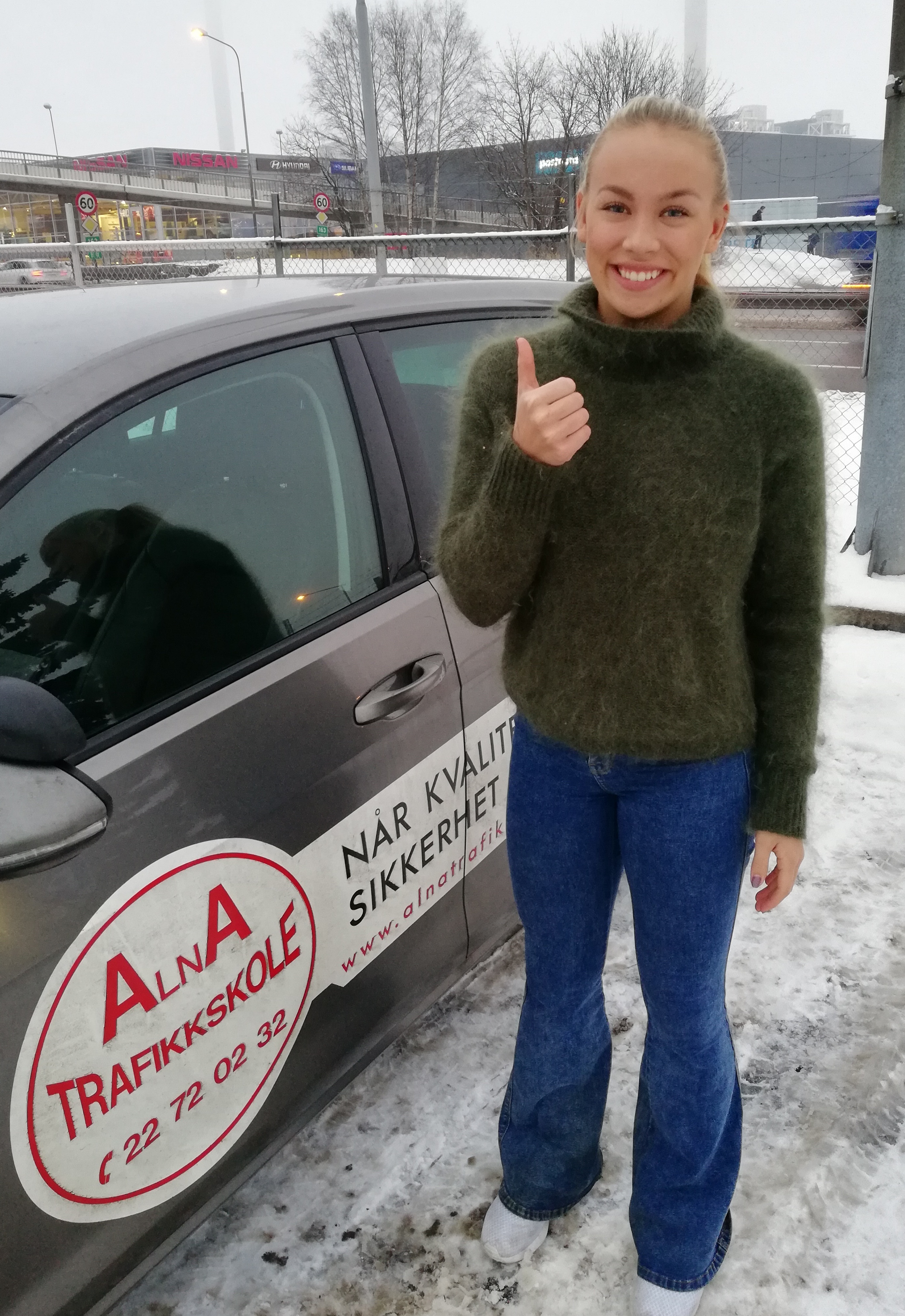 Anna Bakken Worpvik, ta lappen, Alna Trafikkskole